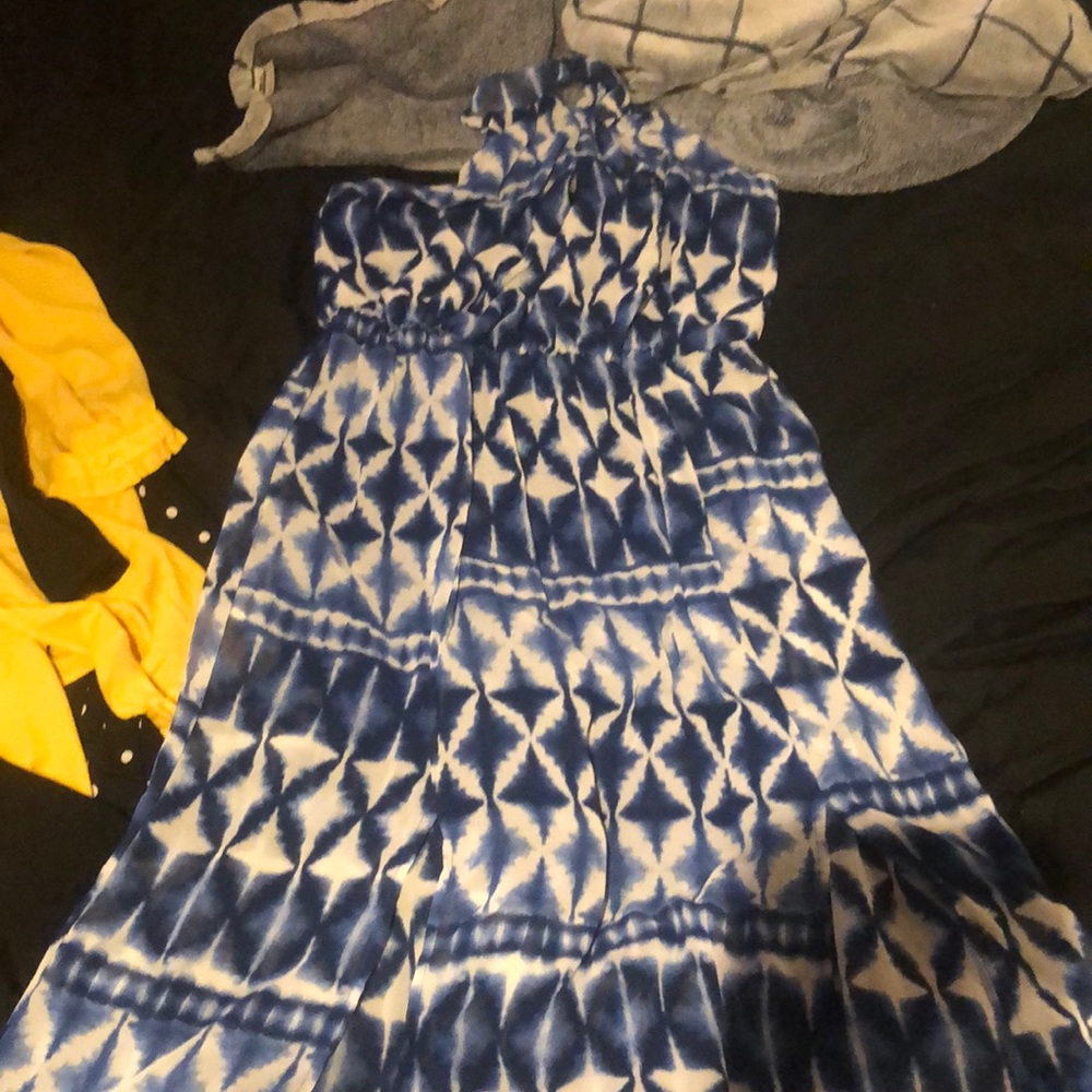 Long double slit dress